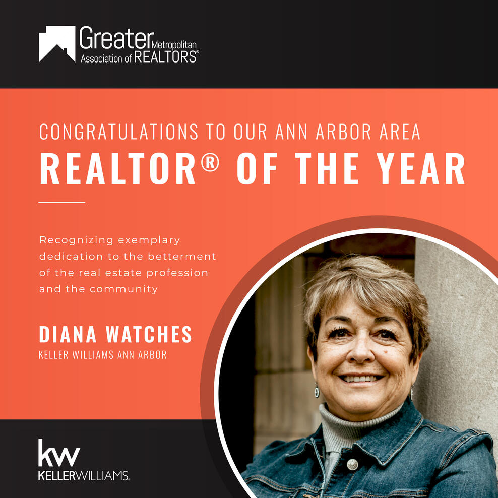 Diana Watches - Ann Arbor Area REALTOR of the Year