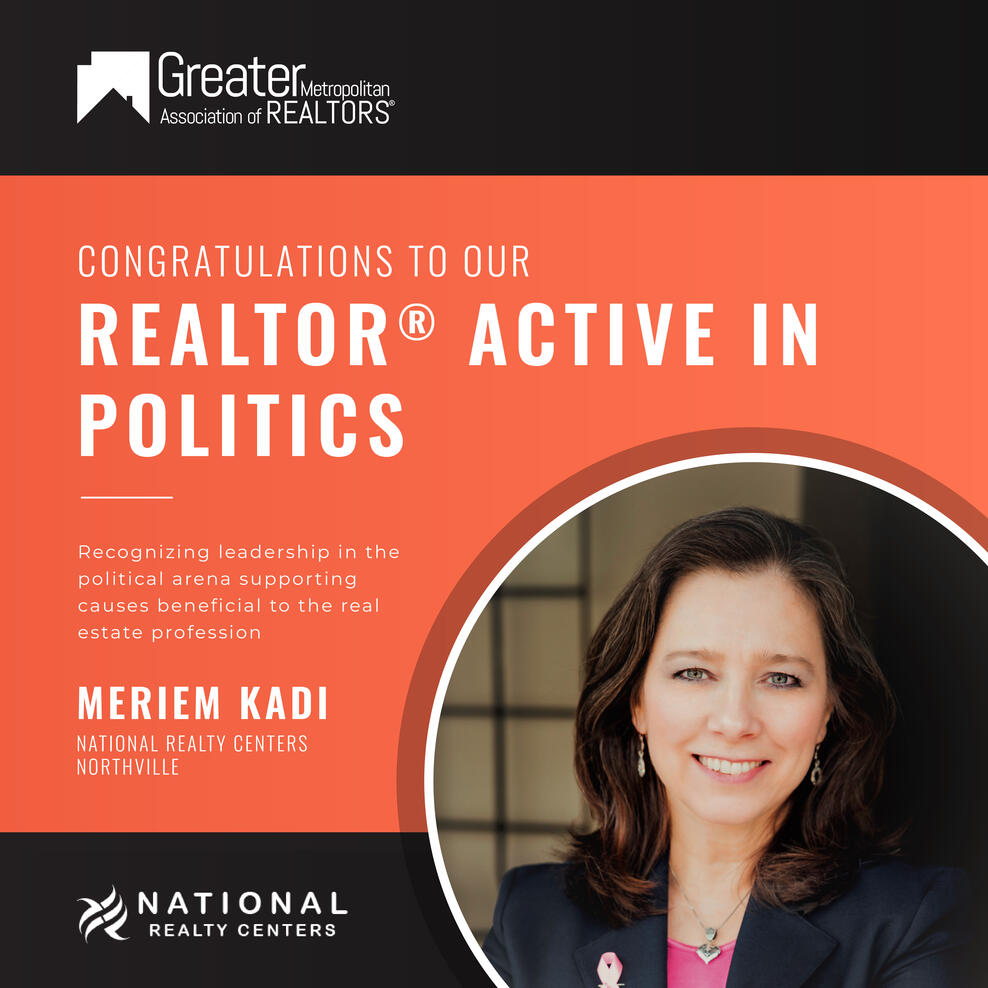 Meriem Kadi - REALTOR Active in Politics 