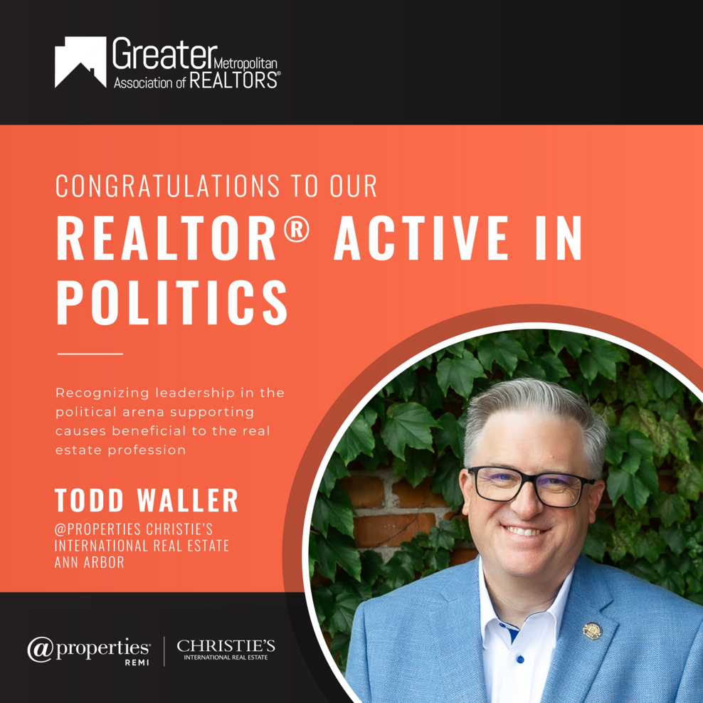 2025 Realtor Active in Politics Todd Waller